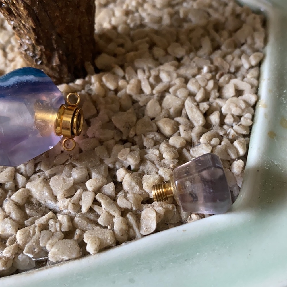 Vintage fluorite pendent - Picture 3 of 5